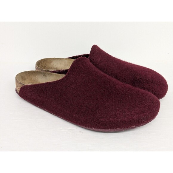 Birkenstock Other - Birkenstock Amsterdam Felt Clog Burgundy Mens Size 40 EU 10 US